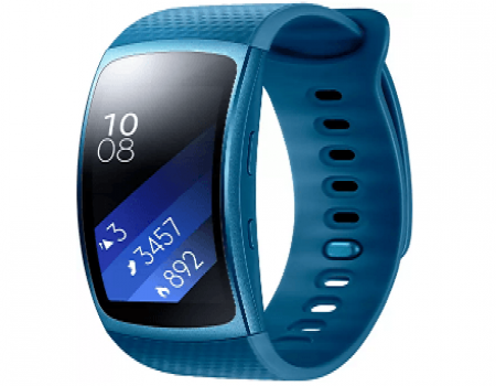 Buy SAMSUNG Gear Fit 2 Blue Smartwatch at Rs 8,990 from Flipkart
