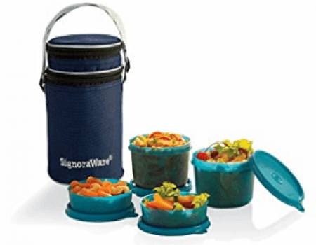 Buy Signoraware Executive Lunch Box with Bag, 15cm at Rs 564 from Amazon