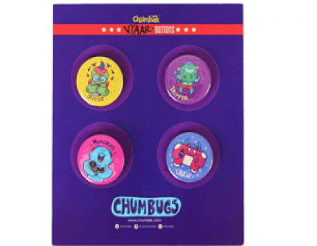 Buy CHUMBAK Vyaar Buttons (Set of 4) at Rs 52 from Amazon