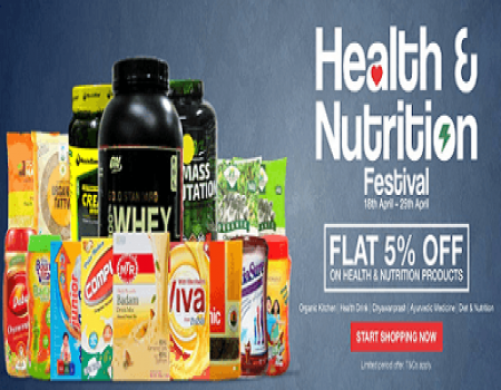 ZopNow Coupons & Offers: Flat 60% off on Health & Nutrition Aug 2017