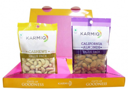 Buy Karmiq Golden Grace Dry Fruit Gift Box, 200g from Amazon just at Rs 191 only