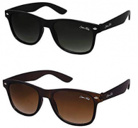 Buy Silver Kartz Combo of 2 Wayfarer Unisex Sunglasses at Rs 99 from Amazon