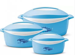 Buy MILTON Elegance Pack of 3 Thermoware Casserole Set (395 ml, 750 ml, 1350 ml) from Flipkart at Rs 478 Only