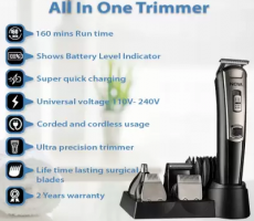 Buy Nova NG 1153 Digital USB Runtime: 160 Mins Trimmer for Men just at Rs 1099 only from Flipkart