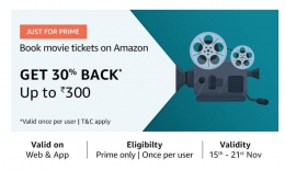 Amazon Movie Cashback Offers: Upto Rs 150 Cashback on Movie Ticket Bookings on Amazon
