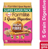 Buy Sunfeast Farmlite Digestive High Fibre Biscuits, 1kg at 44% Discount @ Rs 100 only from Amazon Pantry