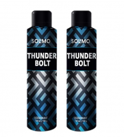 Amazon Brand- Solimo Thunder Bolt Deodorant For Men, 150 ml at Rs 179 only (Pack of 2)