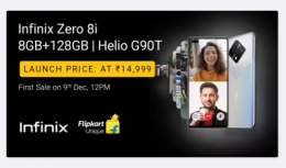 Buy Infinix Zero 8i (128 GB, 8 GB RAM) FLipkart Price at Rs 14999, Next Sale Date 9th Dec at 12pm, Specifications