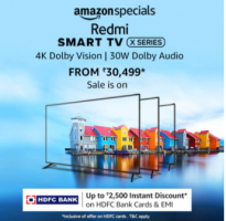 Buy Redmi 126 cm (50 inches) 4K Ultra HD Android Smart LED TV X50 (2021 Model) at Rs 27,999 from Amazon- (Rs 3000 prepaid + Rs 2000 HDFC Bank Discount)