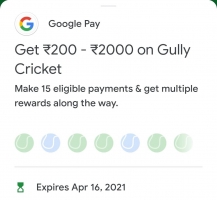 Google Pay Gully Cricket Game Assured Rewards Offer: Collect Balls & Earn Assured Upto Rs 2000 Cashback