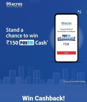 99Acres Review Cashback Offers: Review Your Society/Locality and Stand a Chance to win Rs 150 Paytm Cashback