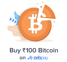 Zebpay Referral Coupon Code 2021- REF78791878, Get Free Bitcoins worth Rs 100 on ZebPay