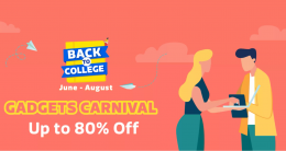 Flipkart Back To College Gadgets Carnival Electronics Sale 2021 Offers- Get Upto 80% OFF on Laptops, Headphones, Educations Tablets and more