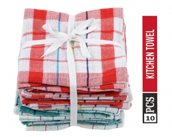 Buy 100% Cotton, Multipurpose Kitchen Napkin, Cleaning Cloth, Duster and Chapatis Napkins (pack of 10) at Rs 115 from Amazon