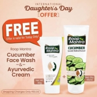 International Daughter's Day Offer- Get Roop Mantra Skin Care Combo (FACE CREAM 30G, CUCUMBER FACE WASH 115ML) Free- 100% OFF