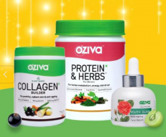 Oziva Discount Coupons & Promo Codes- Buy 1 Get 1 Free on Oziva Plant Based Beauty & Nutrition Products + Rs 250 OFF on Skin Vitamins