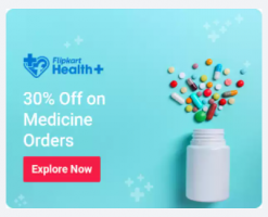 Flipkart Health+ Medicine Offers: Order Medicines from Flipkart and get Flat 30% OFF