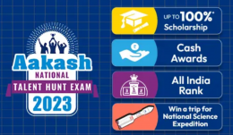 Aakash National Talent Hunt Exam Anthe 2023- Win Upto 100% Scholarship + Trip To NASA + Cash Rewards